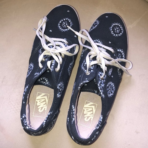 Vans Shoes - Tie Dye blue canvas Vans Size 9